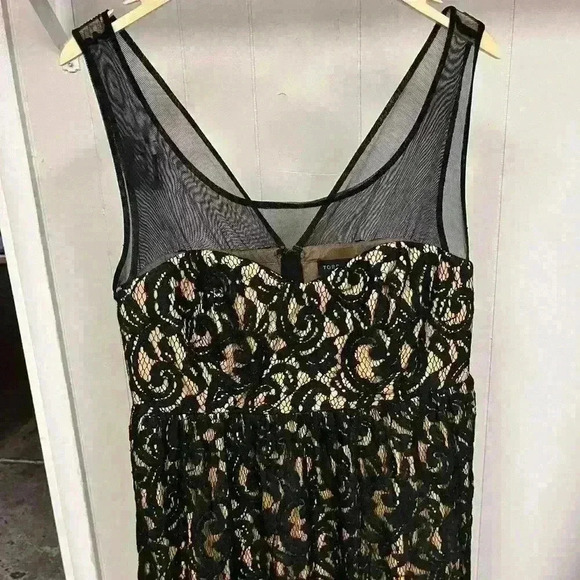 Torrid Black Floral Lace Nylon Sleeveless Dress Size 12 * As IS - Picture 4 of 11